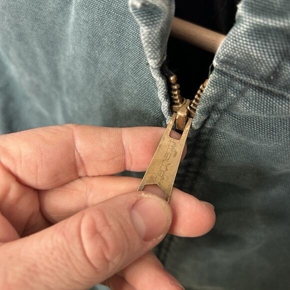 Vintage Carhartt Hooded Active Jacket “Hunter Green” JQ643 - Picture 8 of 10